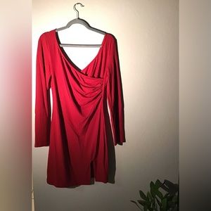 Shein red dress - flowy and flirty, size L